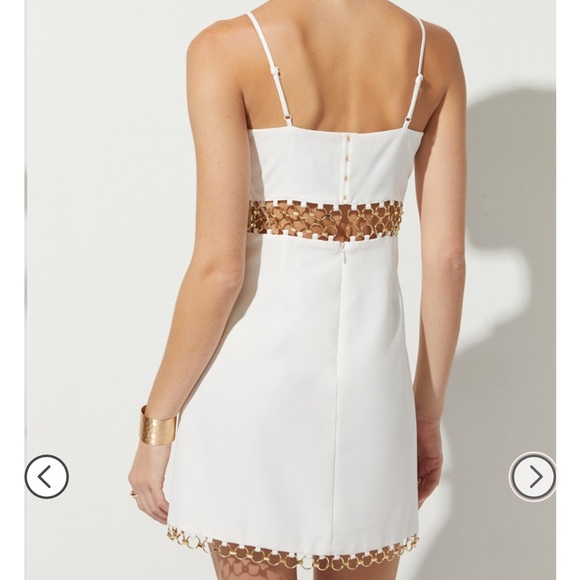 Francesca’s Carey Chain Waist Gothic Mini Dress - Picture 3 of 7